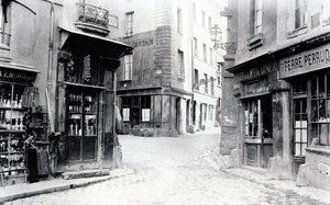 Crossroads of the Fromentel, Saint-Hilaire, Jean-de-Beauvais, Charretiere et Mont-de-Marsan Streets, Paris by Charles Marville
